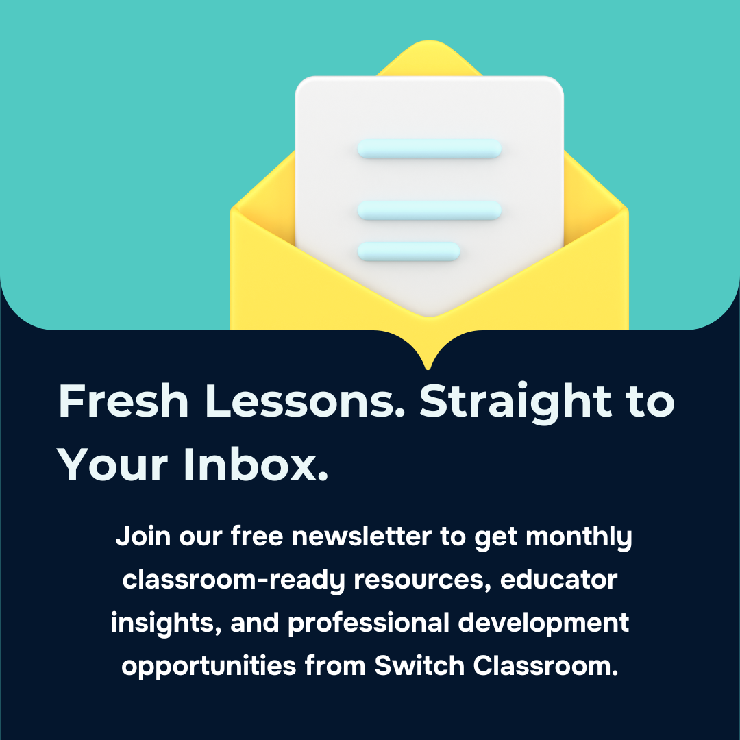 A graphic with a letter in an envelope and text