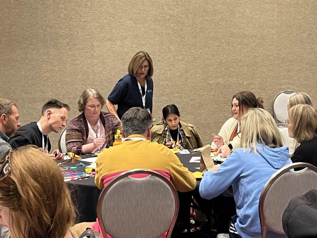 Teachers participating in Switch Classroom's Play-Doh Electric Circuits session at NSTA 2025 in Minneapolis