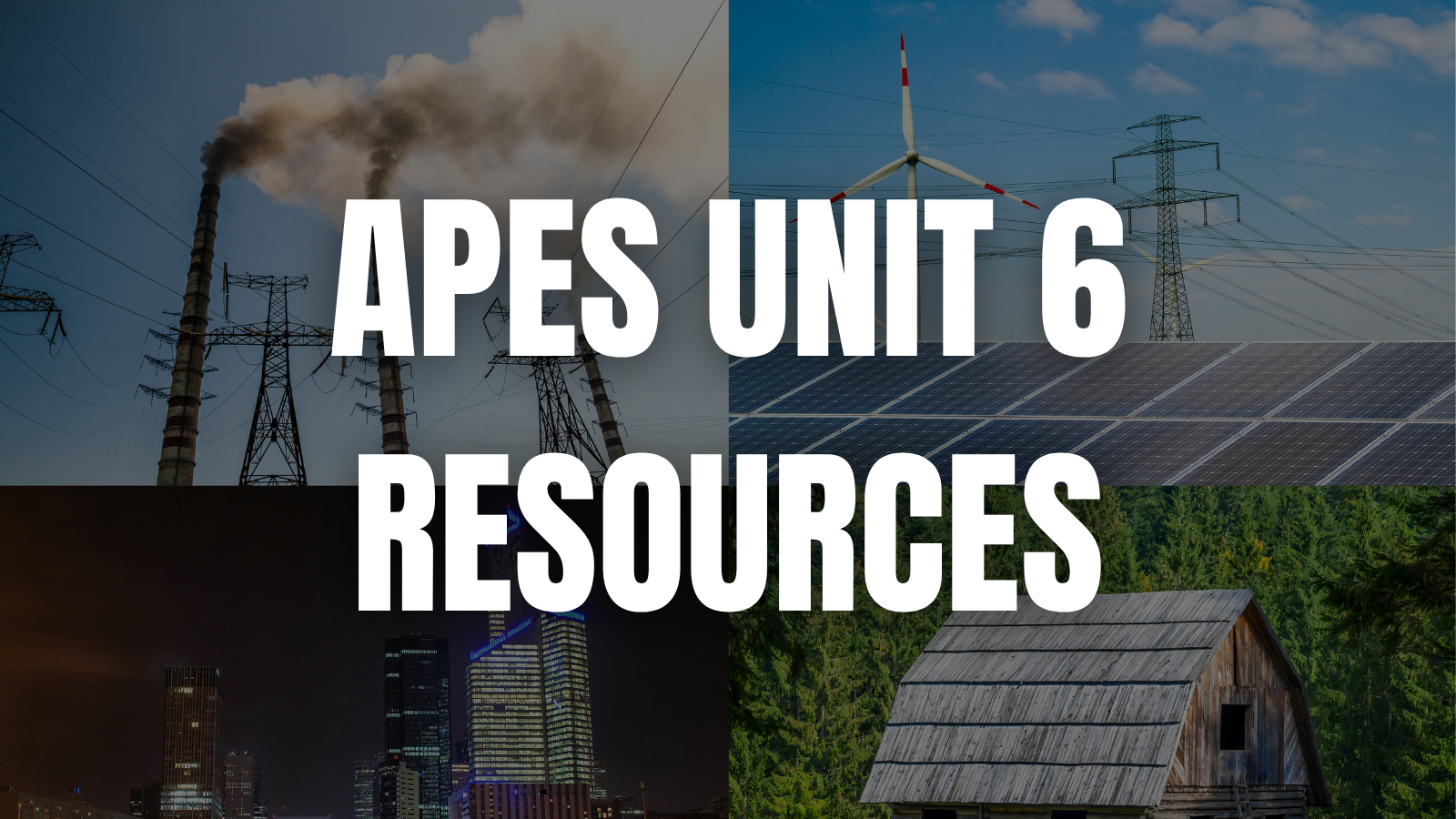 Planning Ahead for APES Unit 6 (Energy): A Few Resources That Might Save You Time